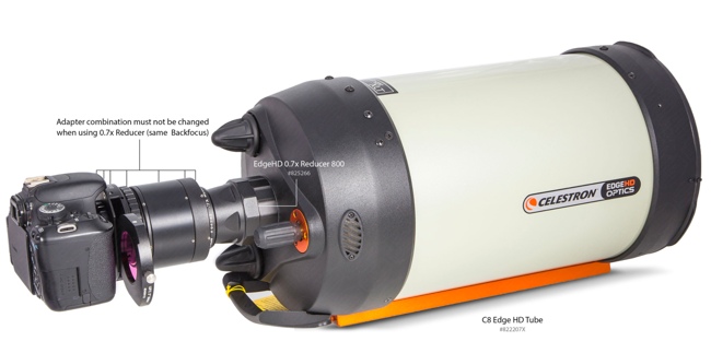 Baader UFC (Universal Filter Changer) and DSLR cameras: Celestron EdgeHD 800 with focal reducer