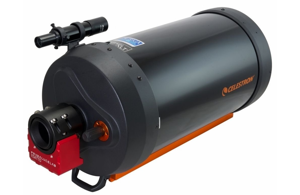 Telescope for lunar and planetary astrophotography: Celestron C9.25 Schmidt-Cassegrain with ESATTO 2" robotic focuser.