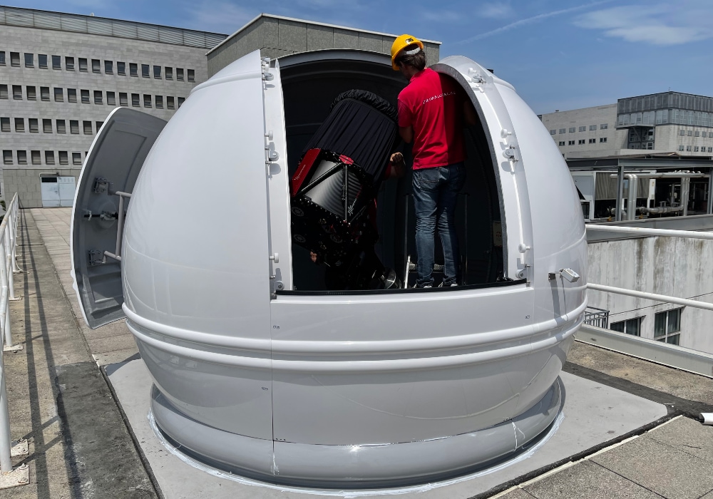 ASTRO-RES Observatory Station installed in University of Milano-Bicocca
