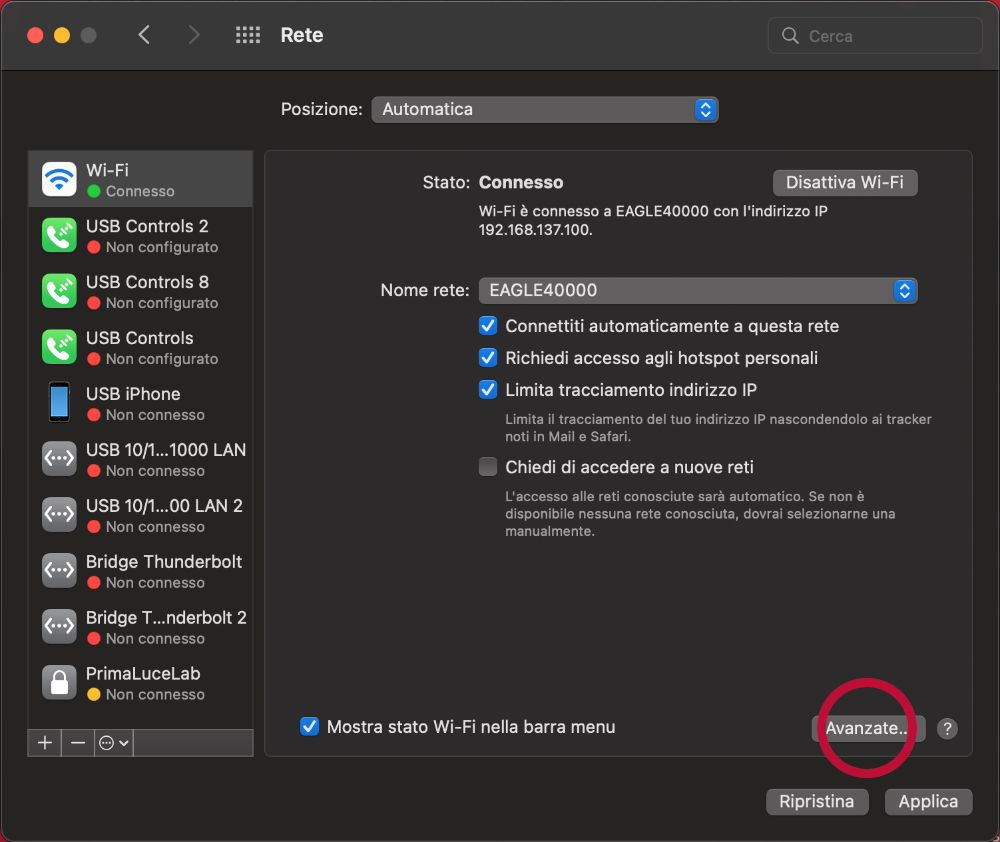 EAGLE first use: remote control from a Mac computer - unable to connect