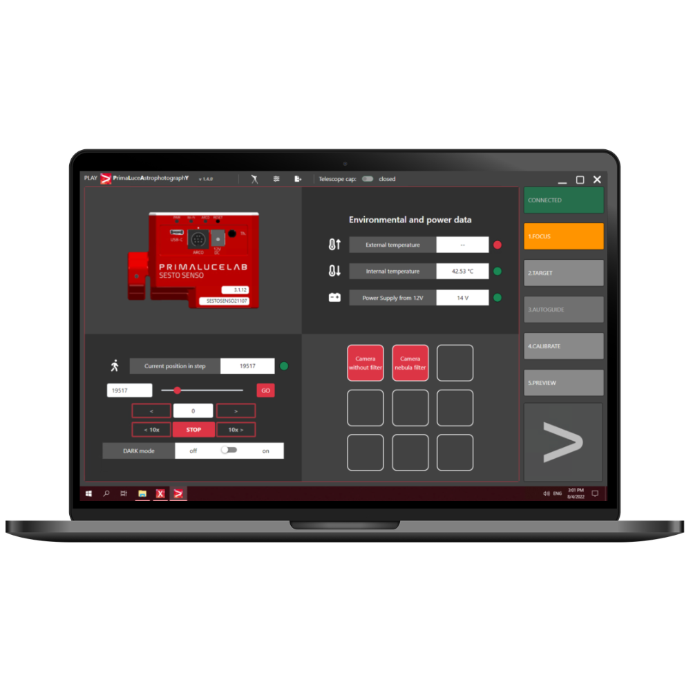 How to control SESTO SENSO 2 with PLAY astrophotography software