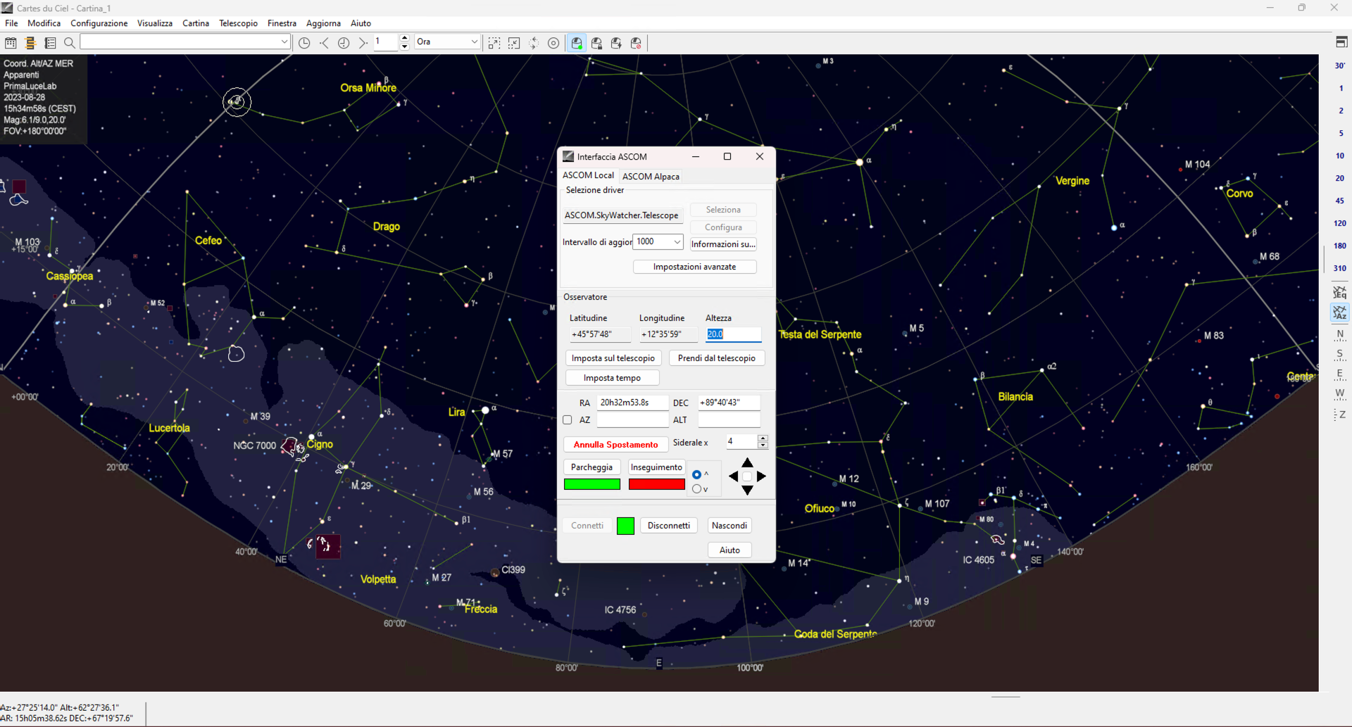 Come controllare in remoto la vostra montatura SkyWatcher con PLAY