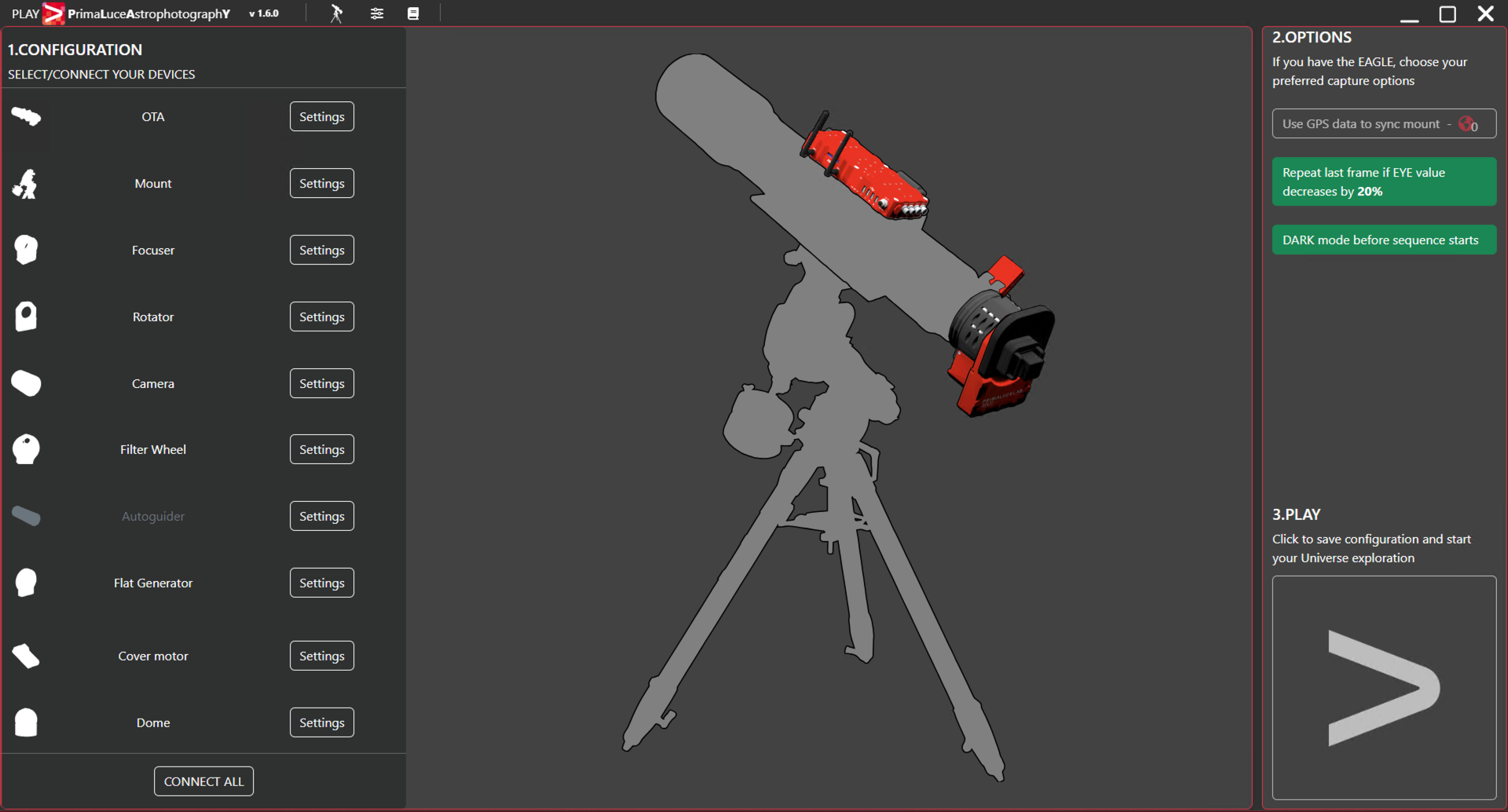 How to remotely control your SkyWatcher equatorial mount with PLAY