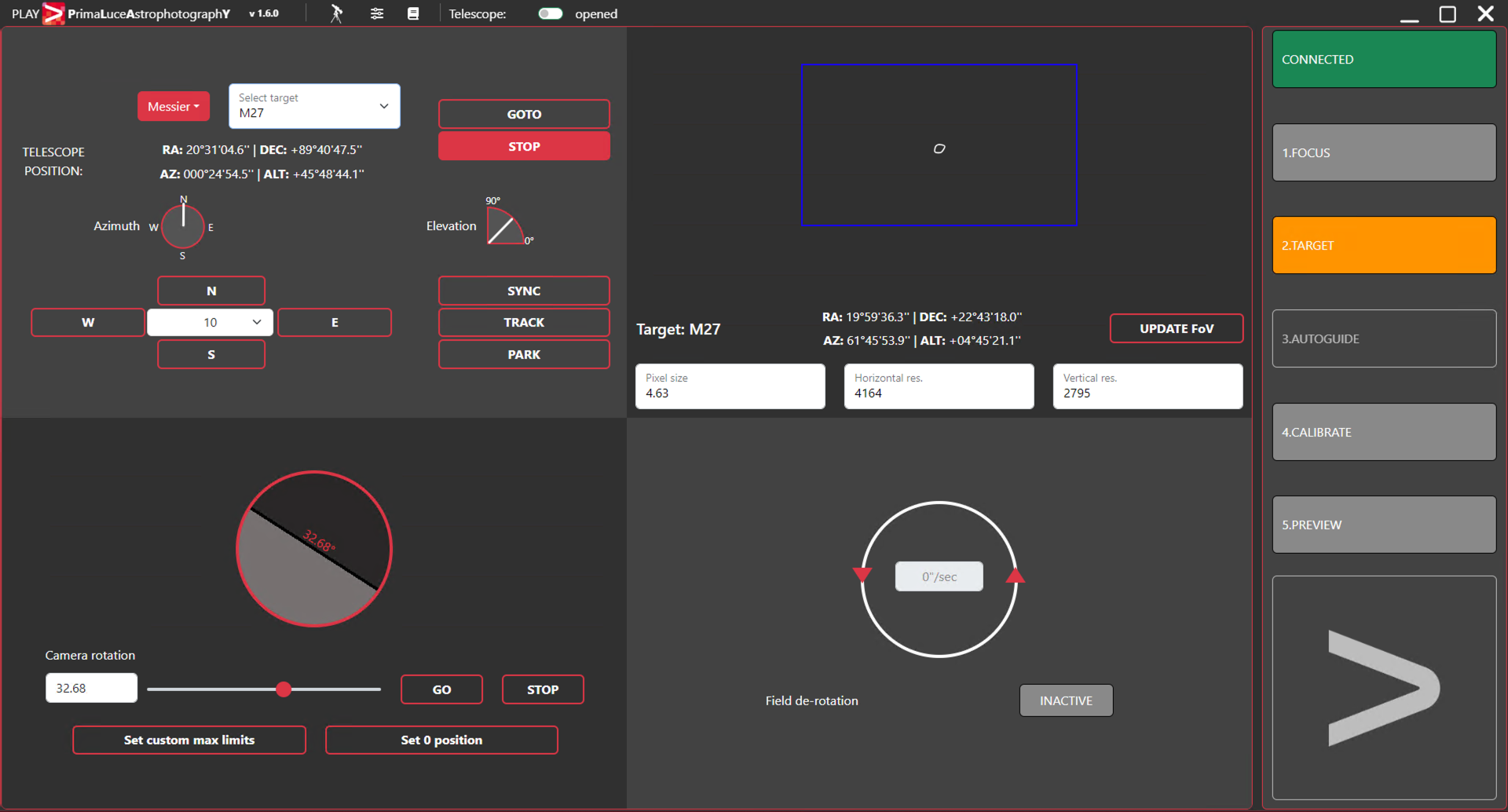 How to remotely control your SkyWatcher equatorial mount with PLAY