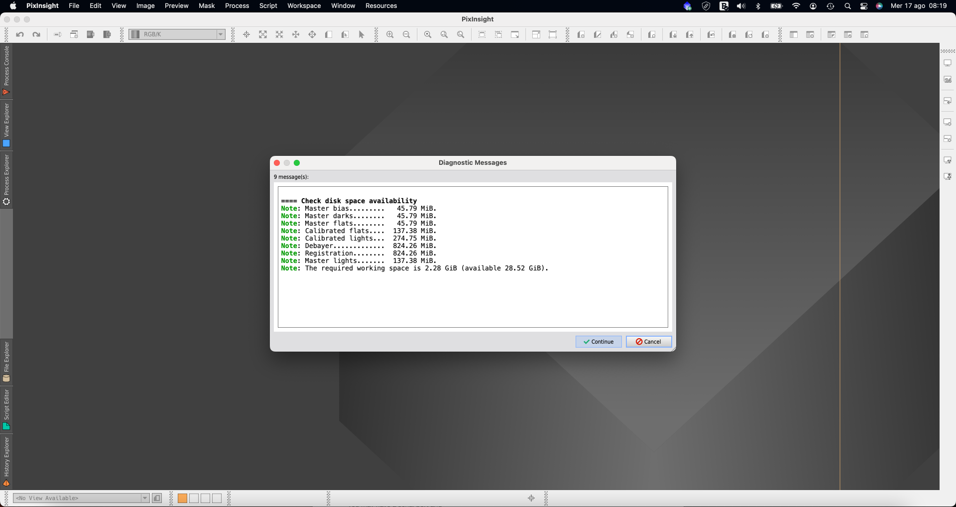 Use PixInsight Weighted Batch Preprocessing to calibrate images recorded with PLAY