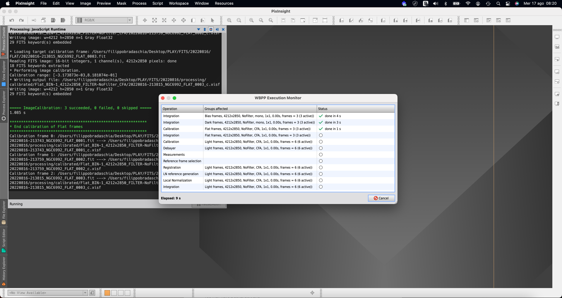 Use PixInsight Weighted Batch Preprocessing to calibrate images recorded with PLAY