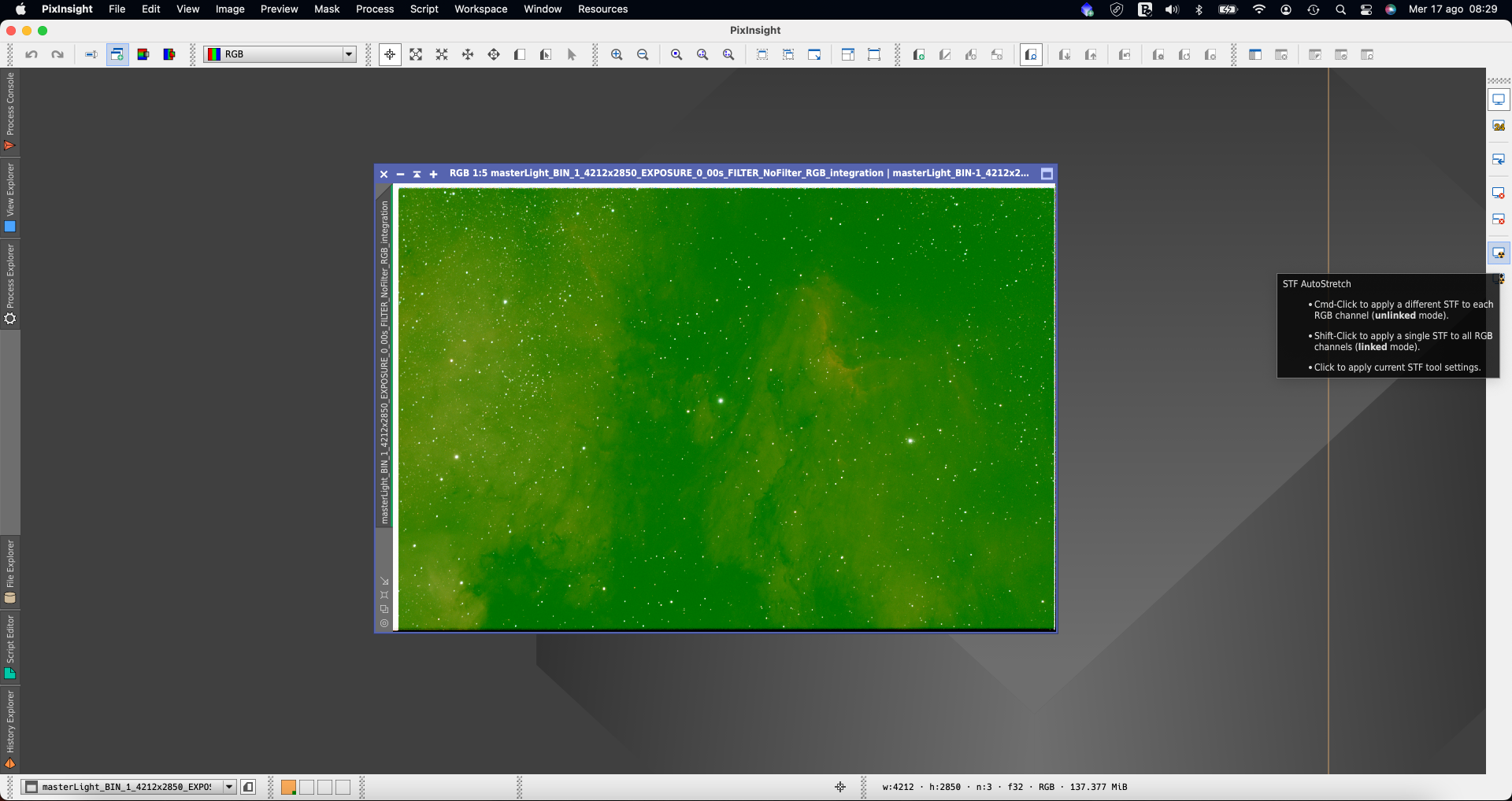 Use PixInsight Weighted Batch Preprocessing to calibrate images recorded with PLAY