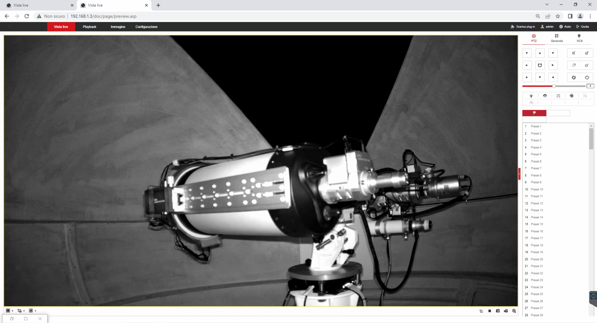 Come alimentare e controllare in remoto il telescopio nell'osservatorio con EAGLE