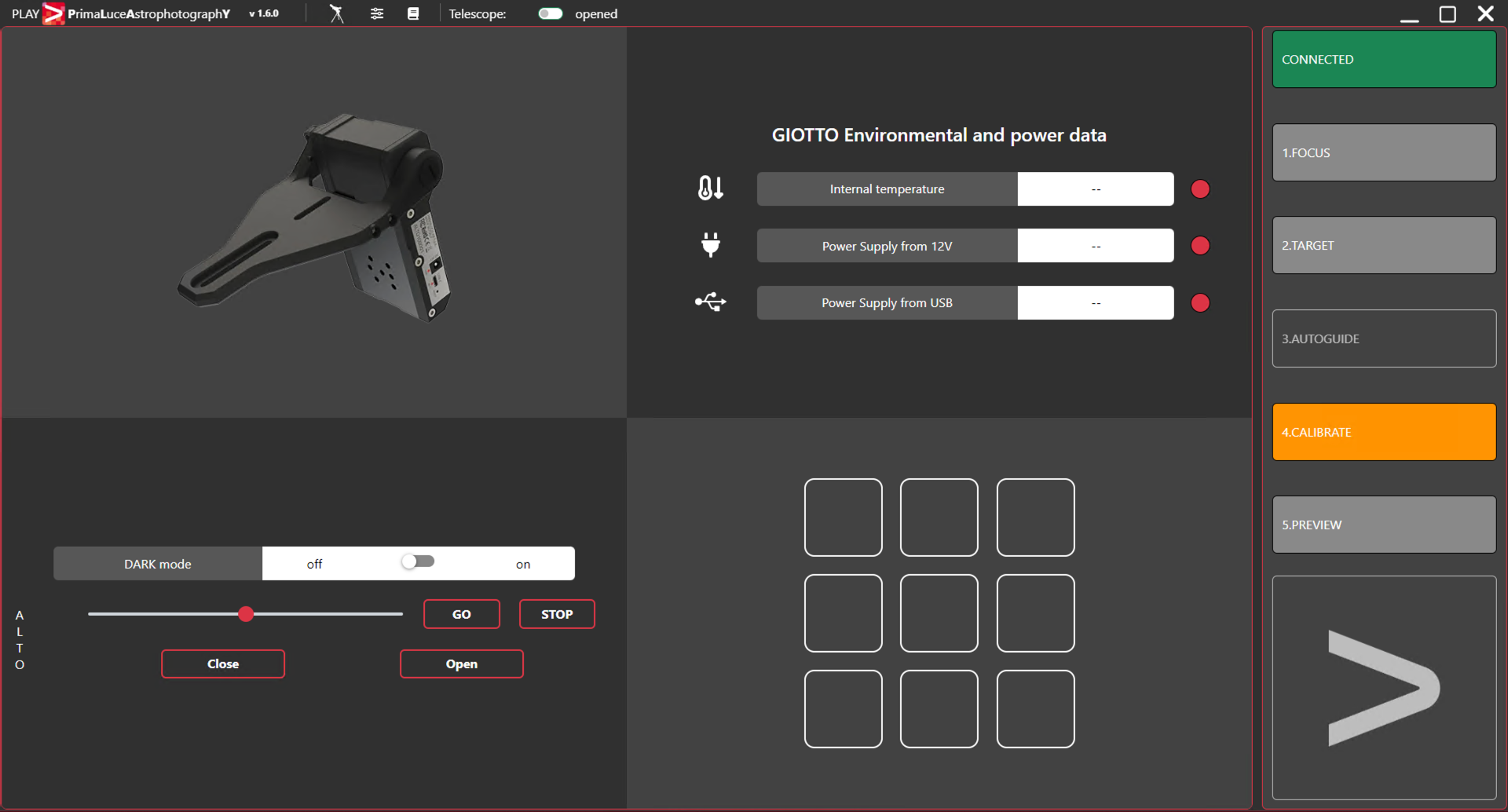 How to control and calibrate ALTO with PLAY software