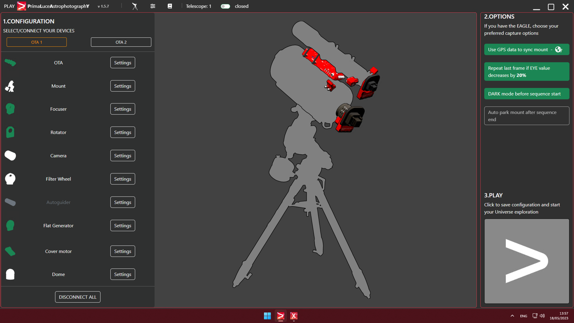 EAGLE computer is an open platform for astrophotography with telescopes