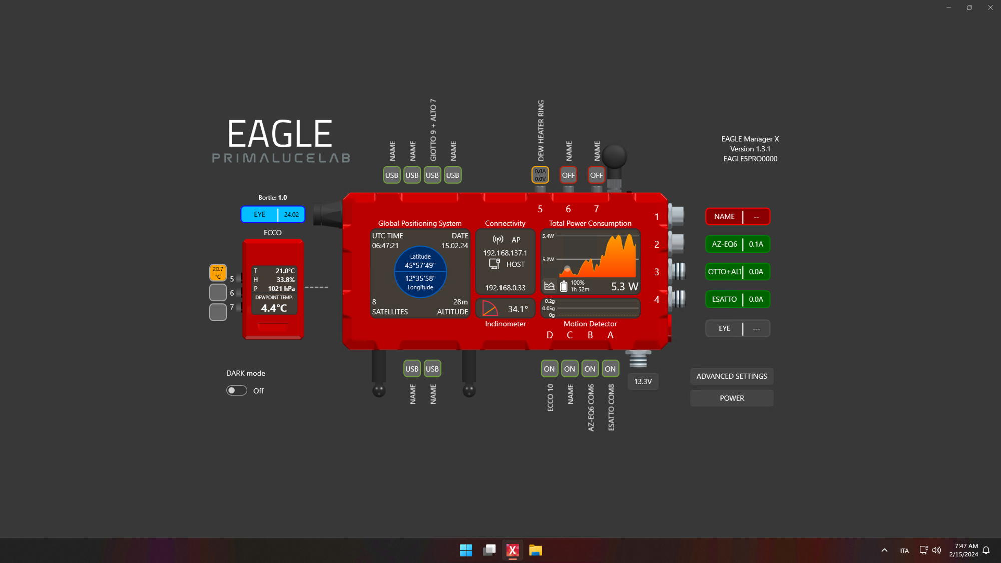 How to use ECCO-NTC adapter to automate control of Dew Heater Rings with EAGLE computer and ECCO environmental controller