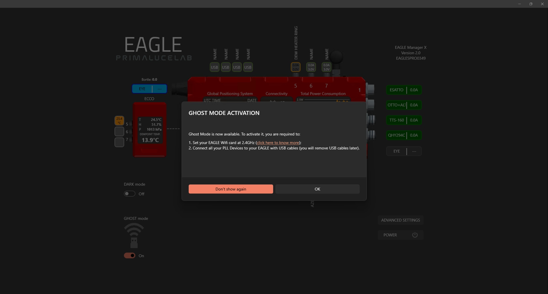 How to use GHOST mode and replace USB cables of PLL devices with a wireless connection