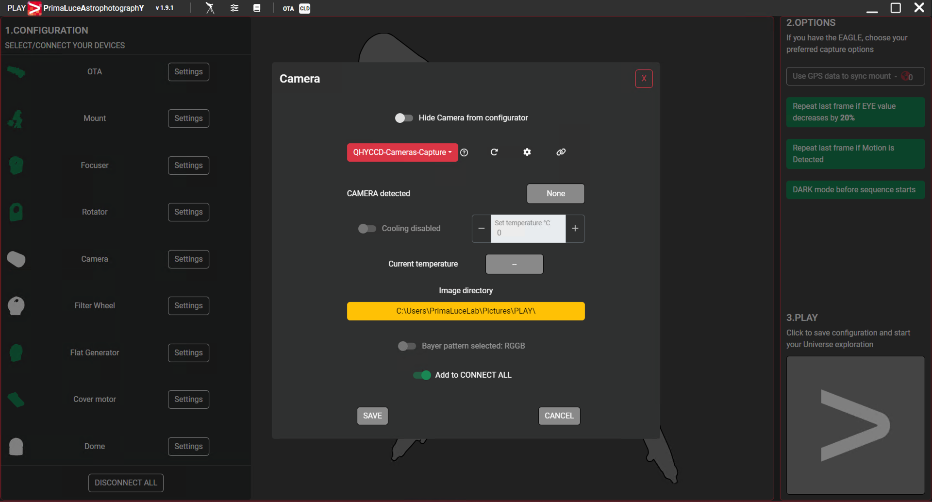 How to remotely control your ASCOM camera with PLAY