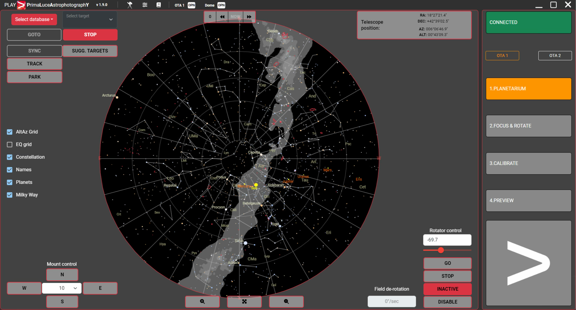 How to remotely power and control the observatory telescope with EAGLE