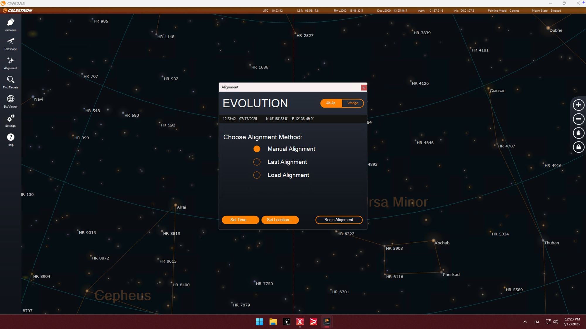 How to remotely control your Celestron equatorial or alt-azi mount with PLAY