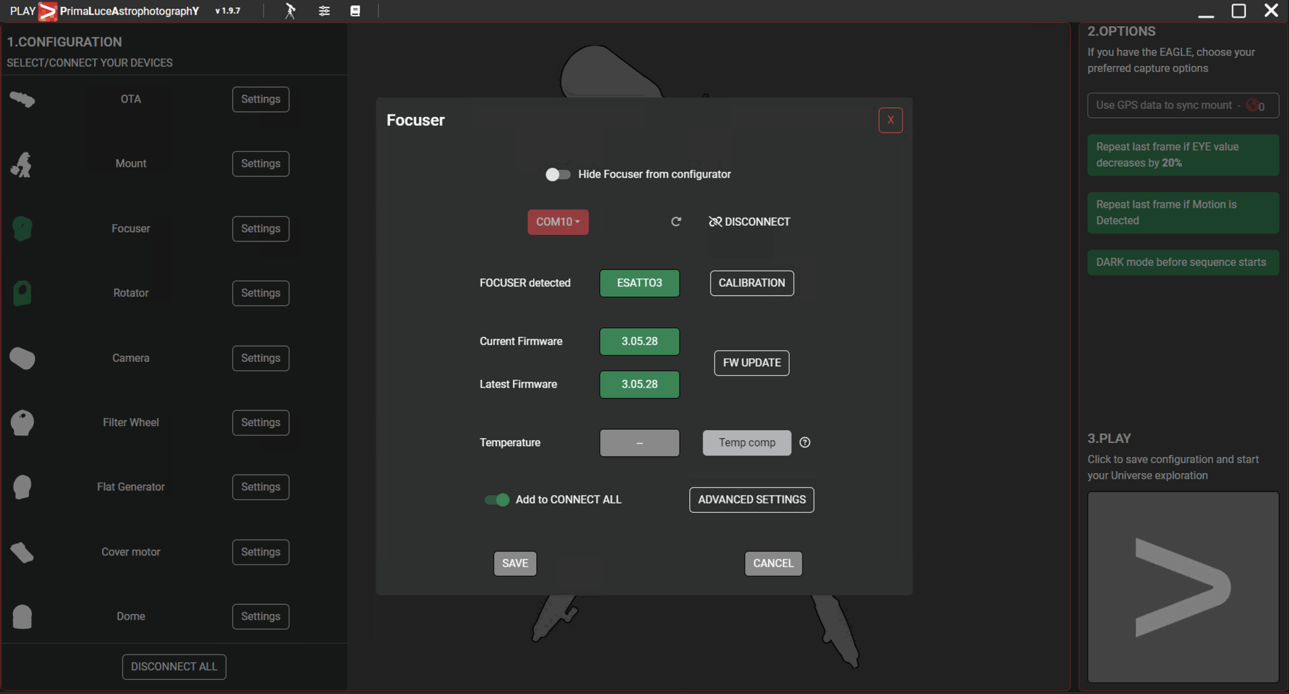 Installing PrimaLuceLab device drivers on EAGLE or Windows 10/11