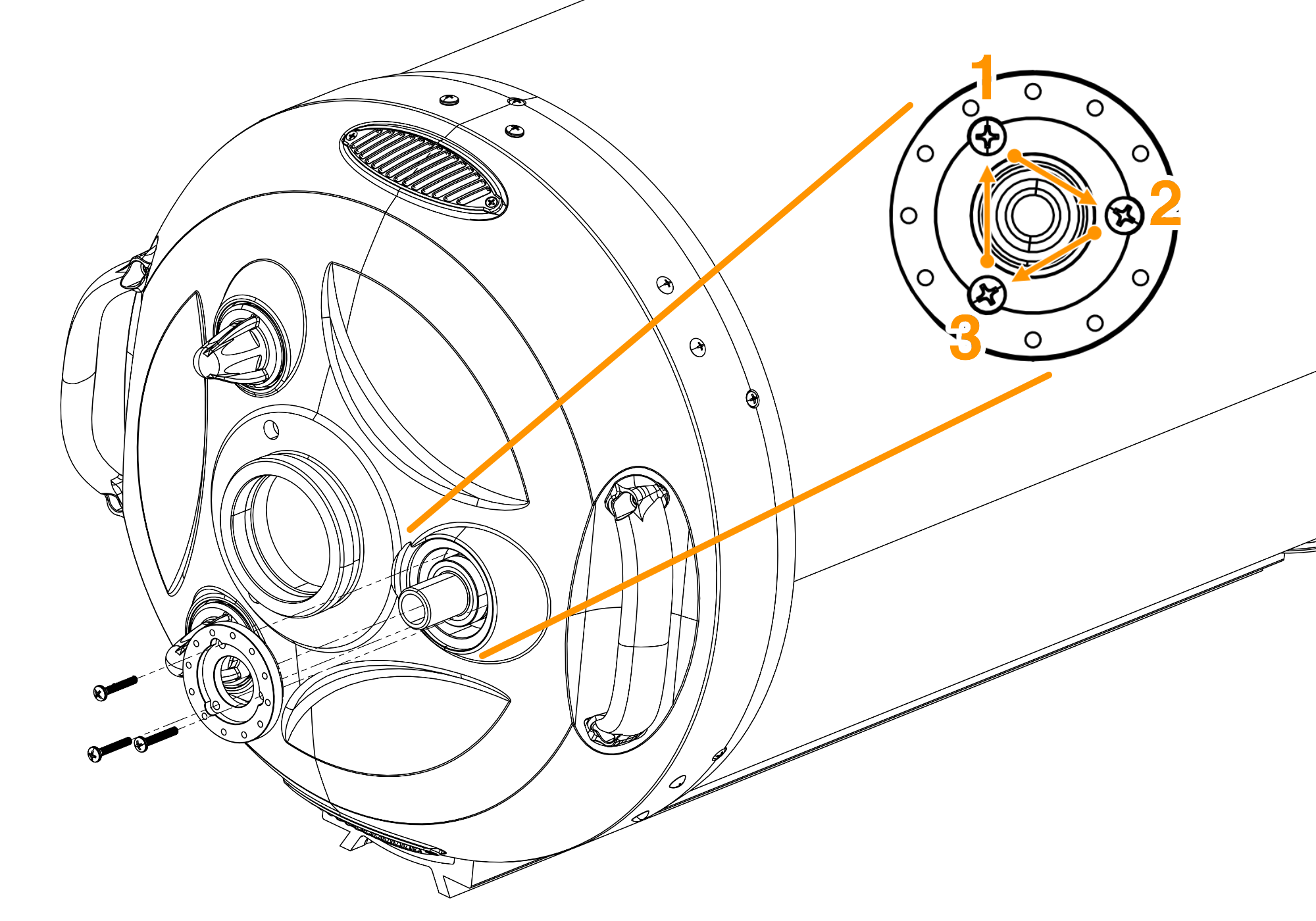 Installing SESTO SENSO 3 SC on your SC type telescope with internal focuser