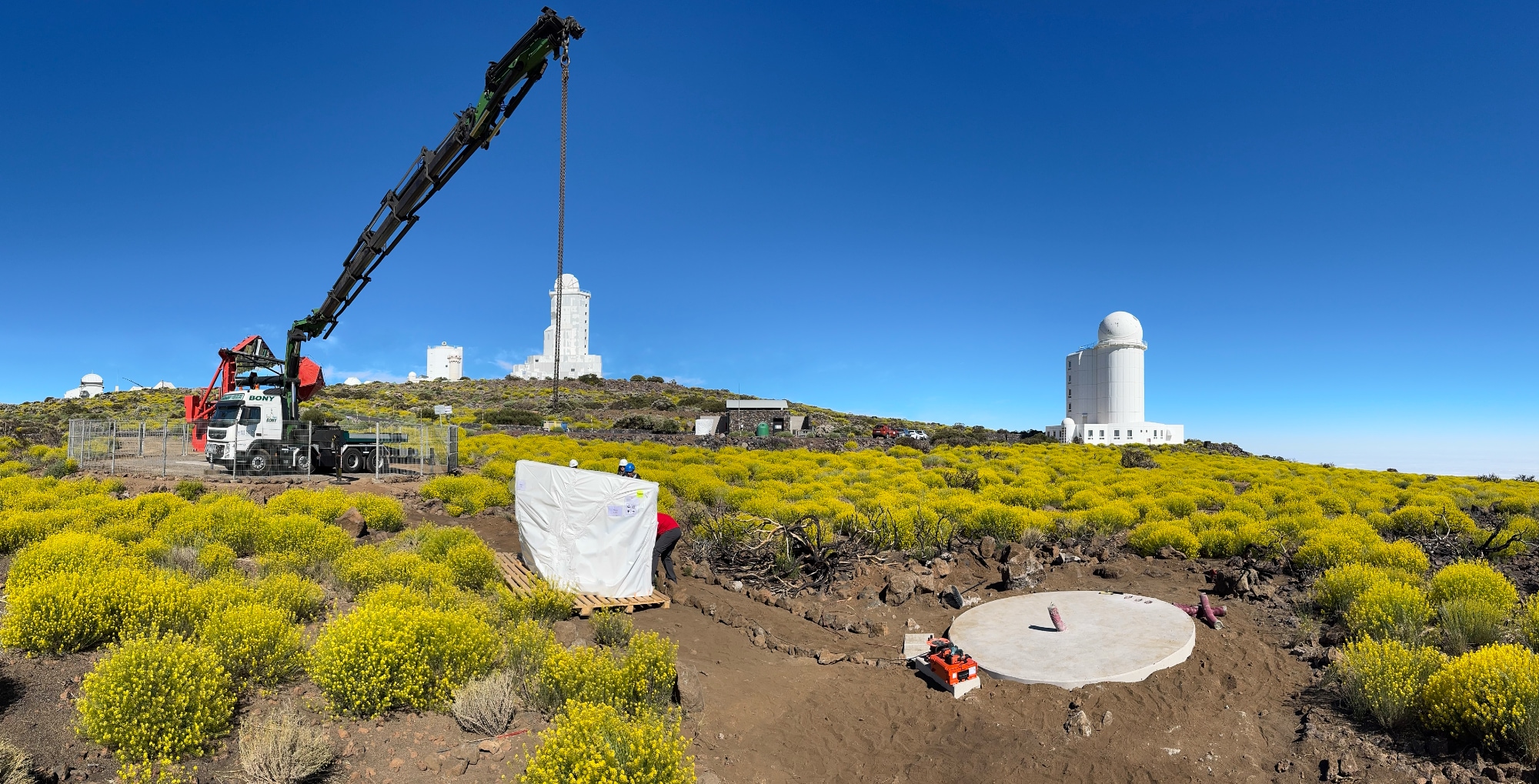 OUTPOST 3M dome installed at the ASTRI Mini-Array on the island of Tenerife