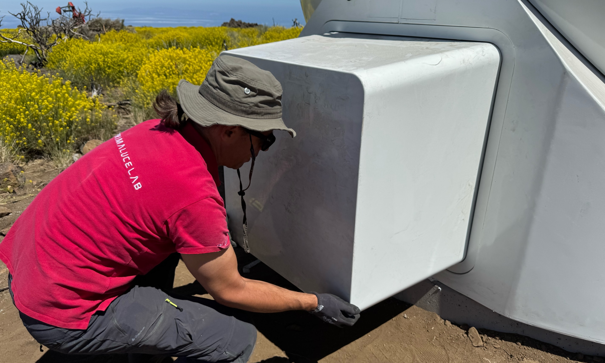 OUTPOST 3M dome installed at the ASTRI Mini-Array on the island of Tenerife