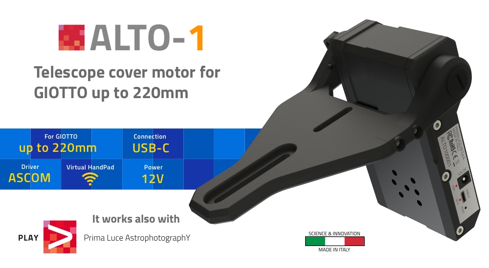 ALTO-1 telescope cover motor for GIOTTO up to 220mm
