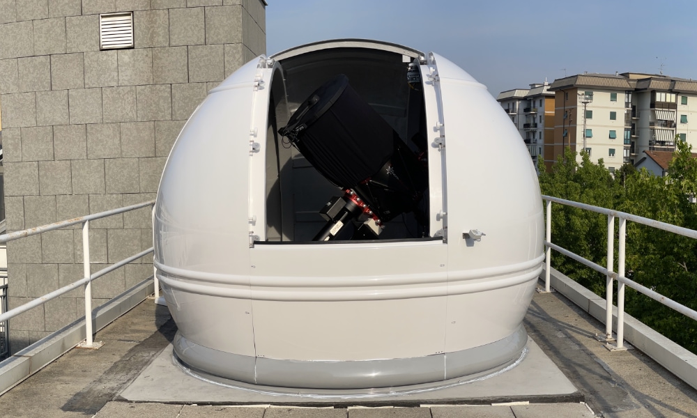 ASTRO-RES optical Observatory station with dome