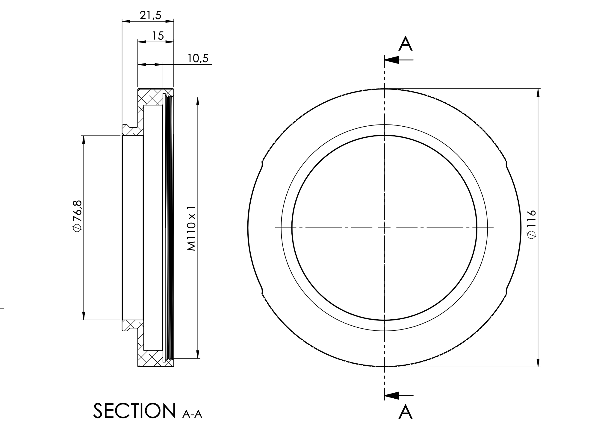 Adapter ESATTO 4 for ARCO 3, only for FSQ106