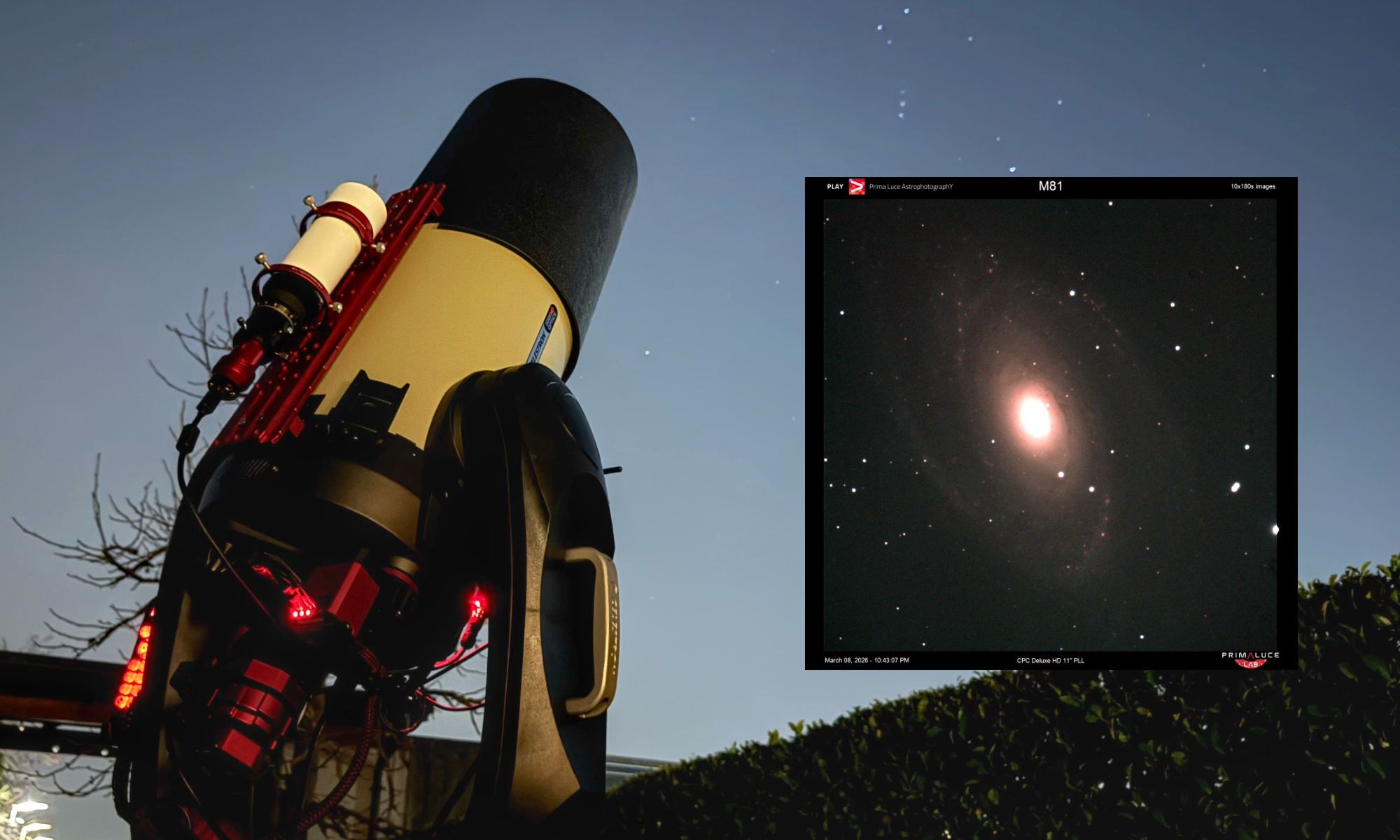 Celestron CPC Deluxe HD 9.25 powered by PrimaLuceLab Celestron CPC Deluxe HD 9.25 powered by PrimaLuceLab