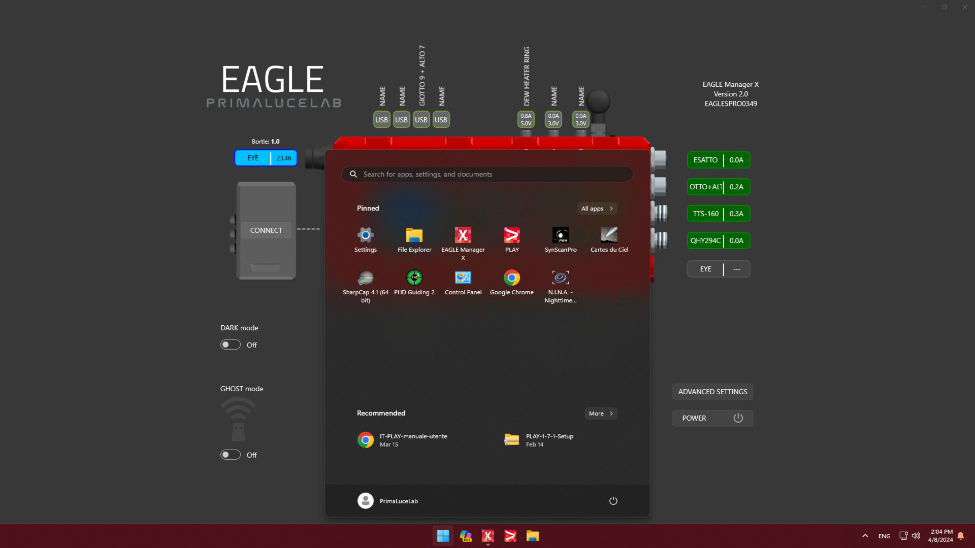EAGLE5 PRO computer for telescopes and astrophotography
