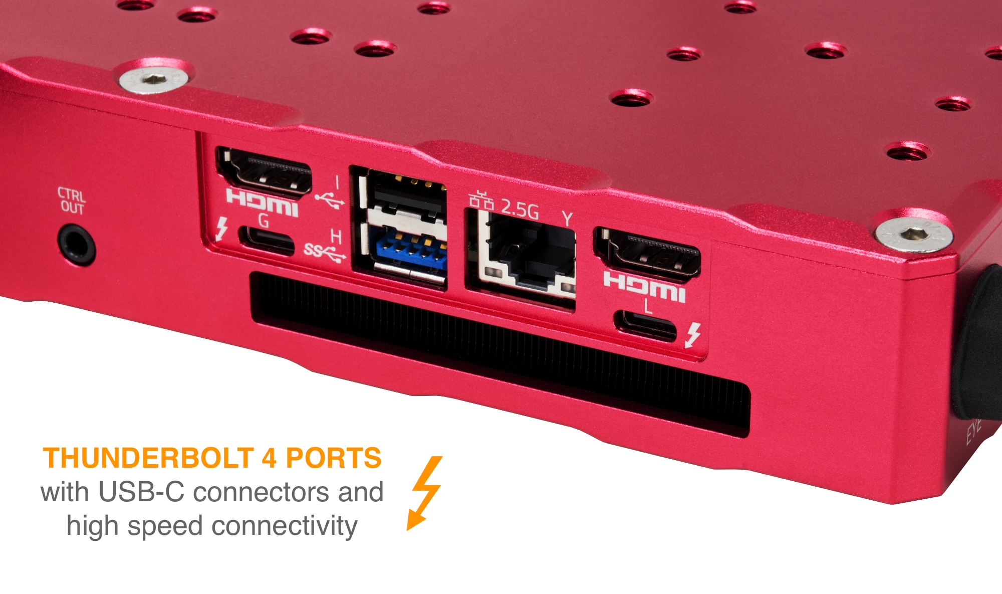 EAGLE6 PRO, computer for telescopes and astrophotography Thunderbolt ports