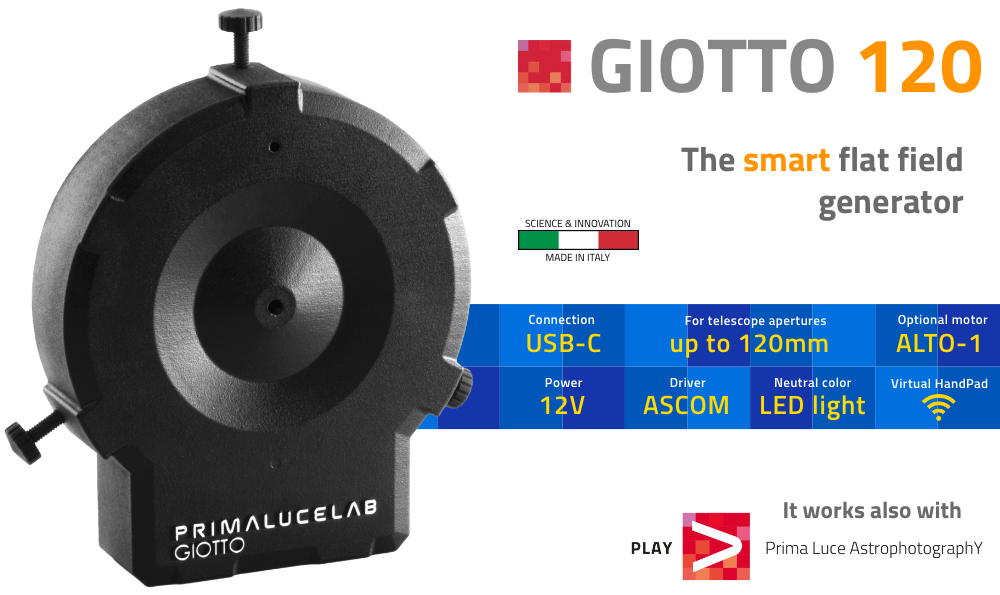 GIOTTO 120 generatore intelligente di flat field