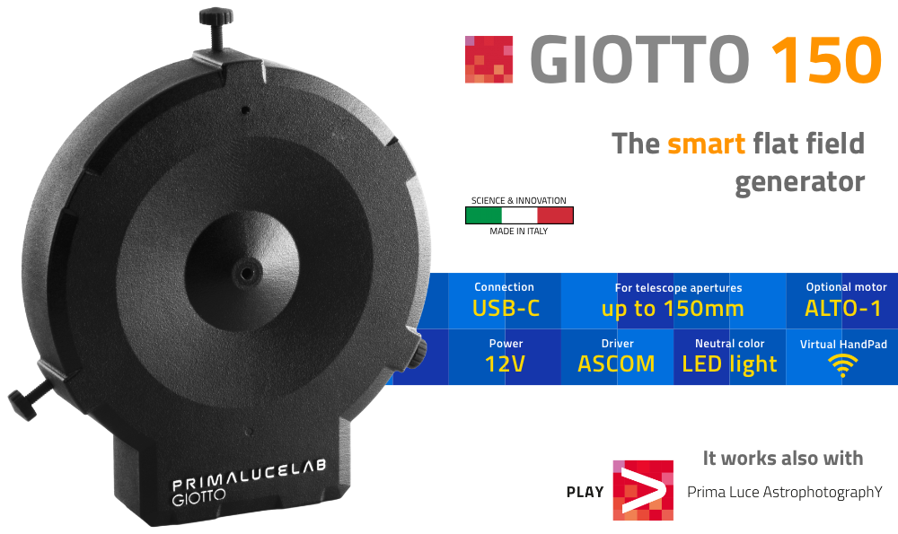 GIOTTO 150 generatore intelligente di flat field