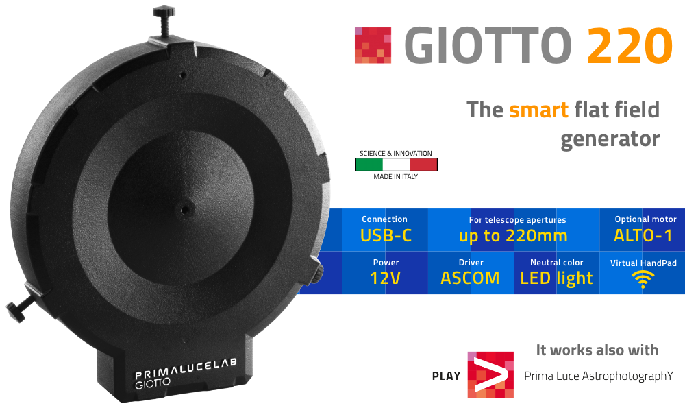 GIOTTO 220 generatore intelligente di flat field