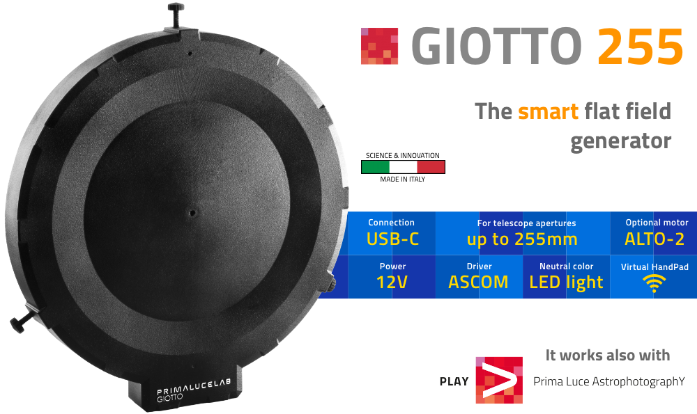 GIOTTO 255 generatore intelligente di flat field