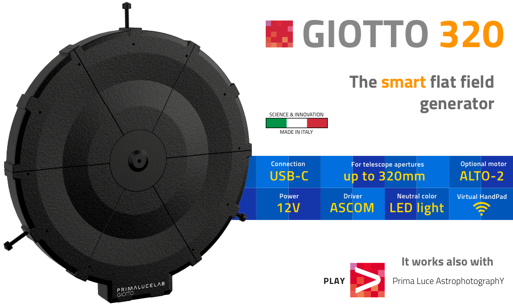 GIOTTO 320 generatore intelligente di flat field