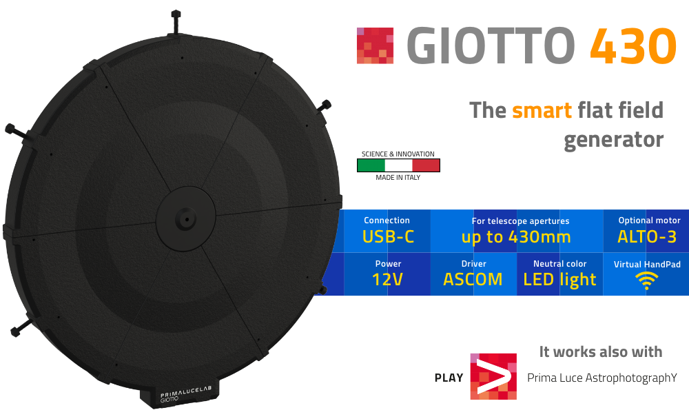 GIOTTO 430 generatore intelligente di flat field