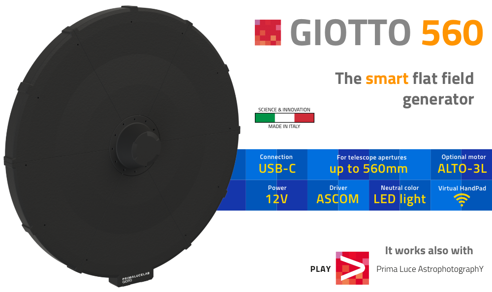 GIOTTO 560 generatore intelligente di flat field