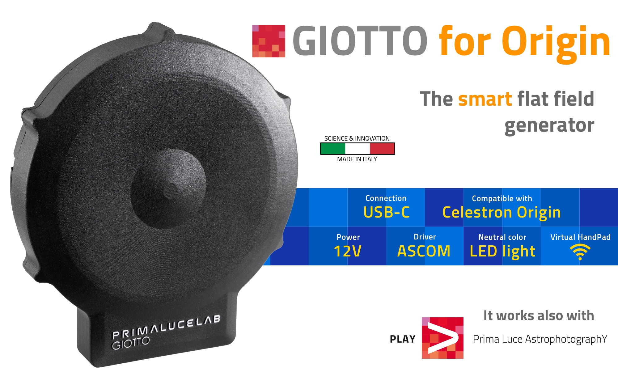 GIOTTO for Origin Smart Flat Field Generator