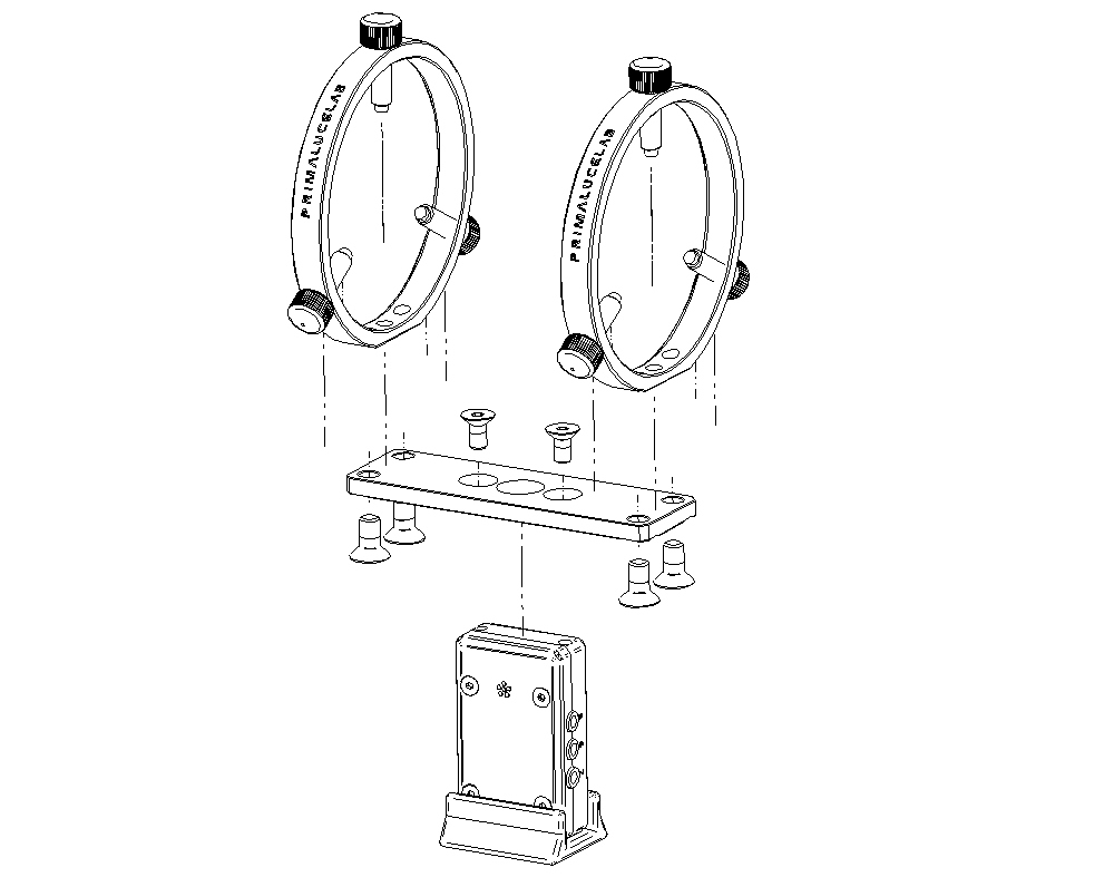 Guide rings support plate for ECCO