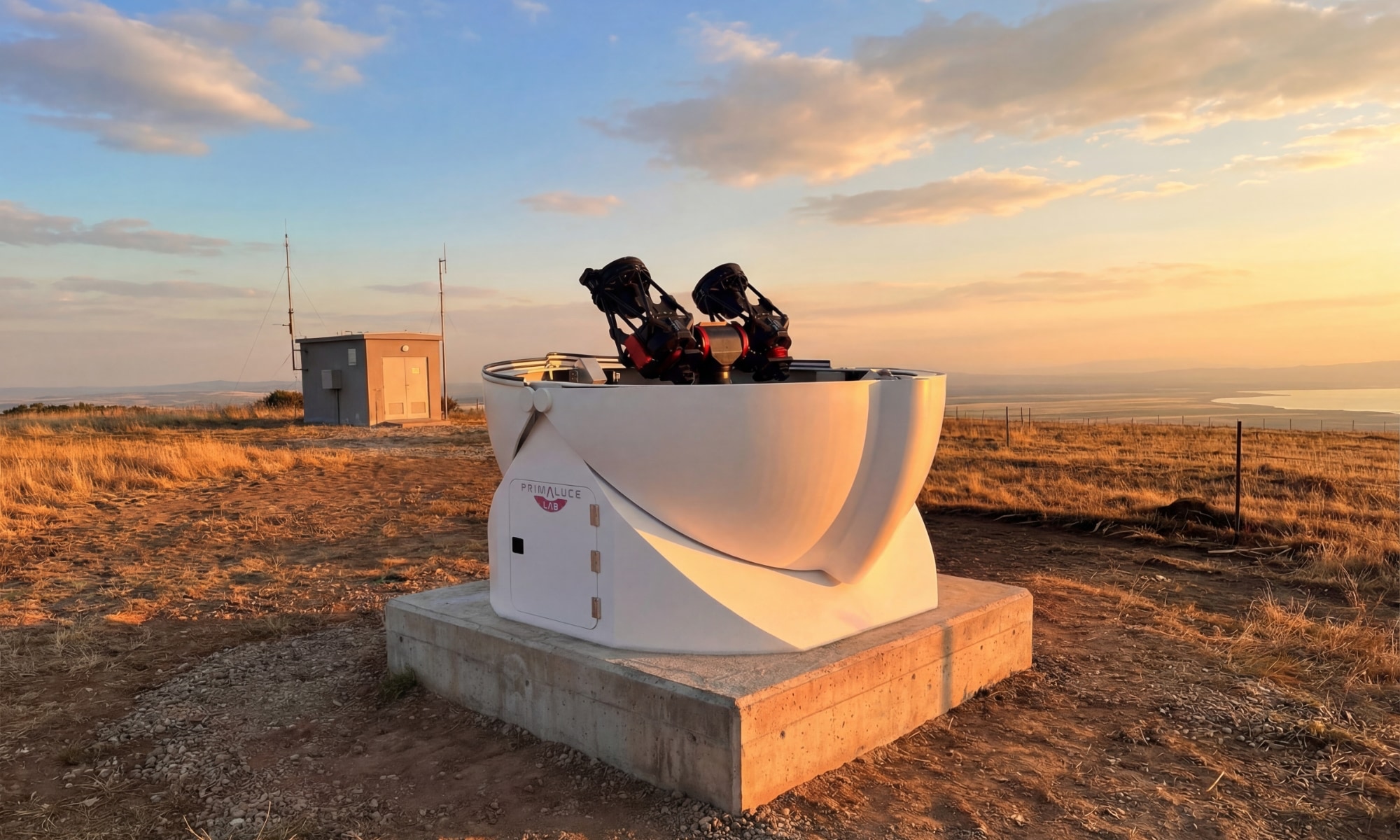 Computerized clamshell dome for telescopes and space monitoring