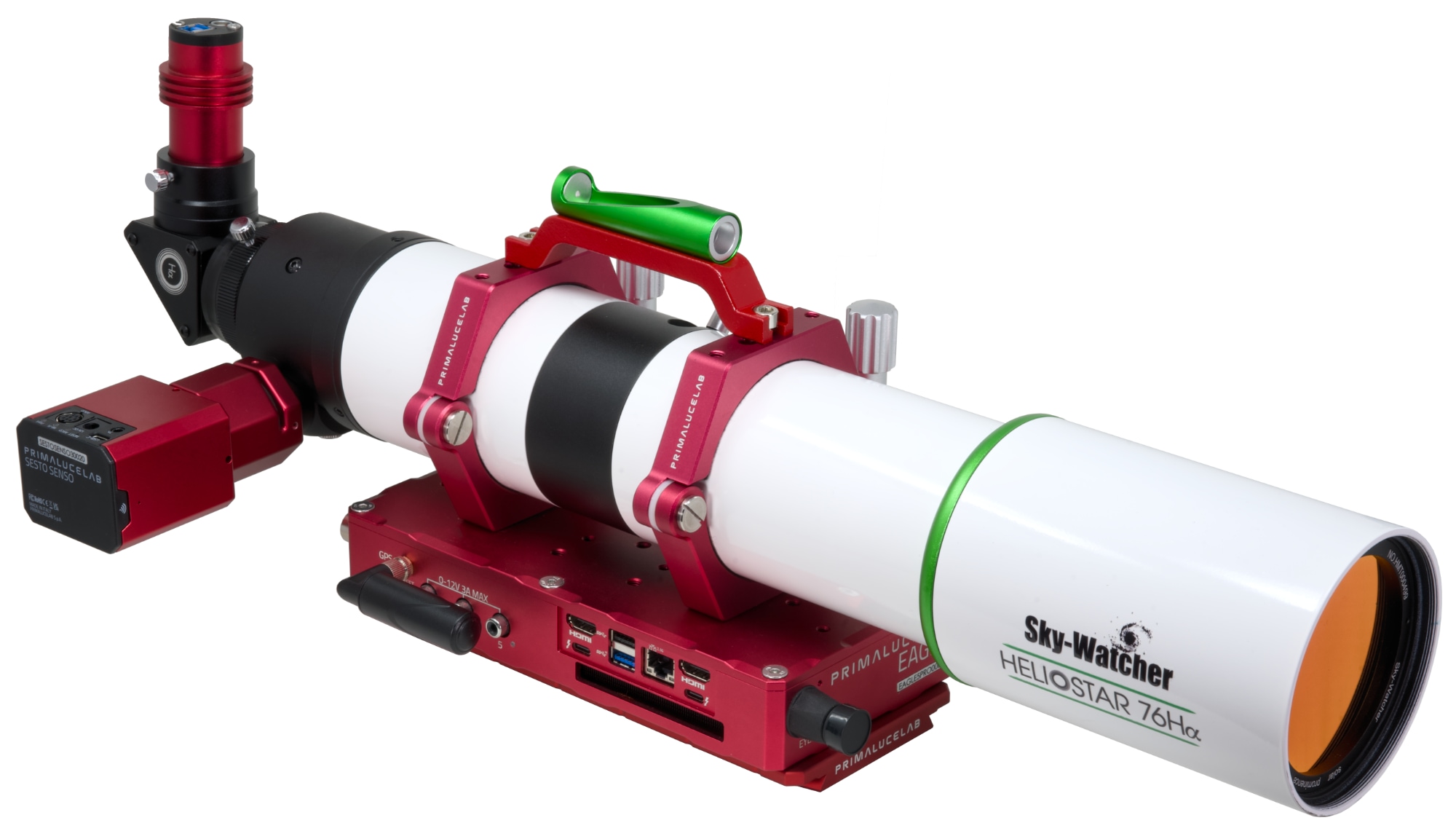 SkyWatcher H-Alpha Heliostar 76 solar telescope with SESTO SENSO SkyWatcher H-Alpha Heliostar 76 solar telescope with SESTO SENSO