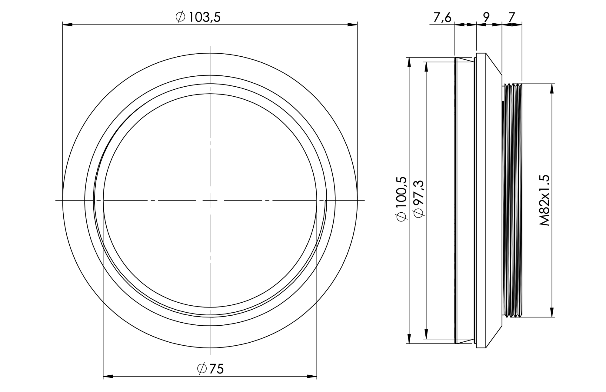 Adapter ESATTO 3,5” LP for OfficinaStellare Veloce RH200