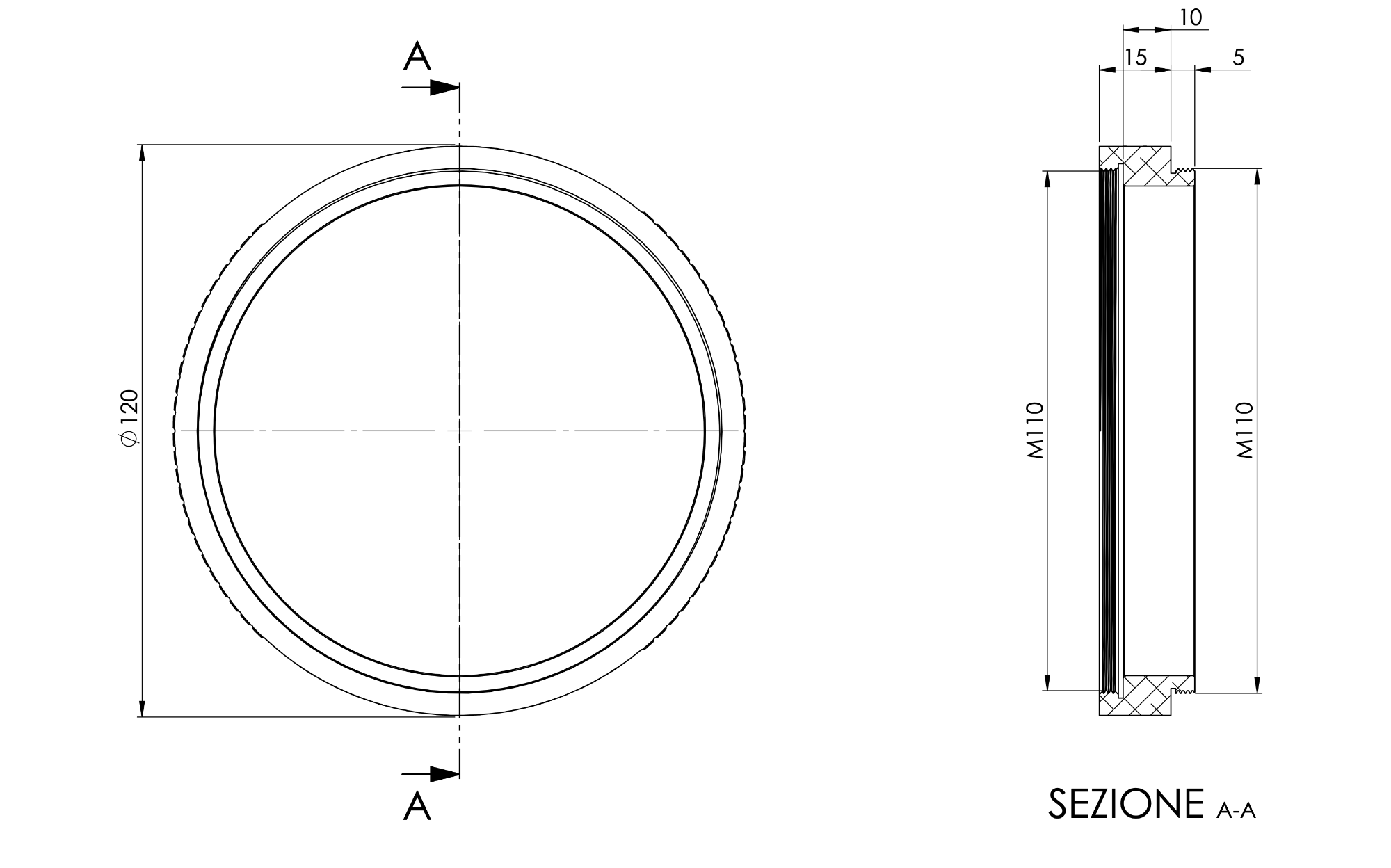 M110 10mm extension tube for ESATTO 4"