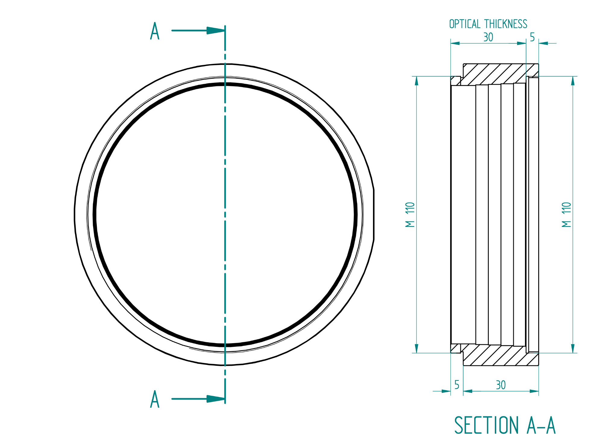 M110 35mm extension tube for ESATTO 4"