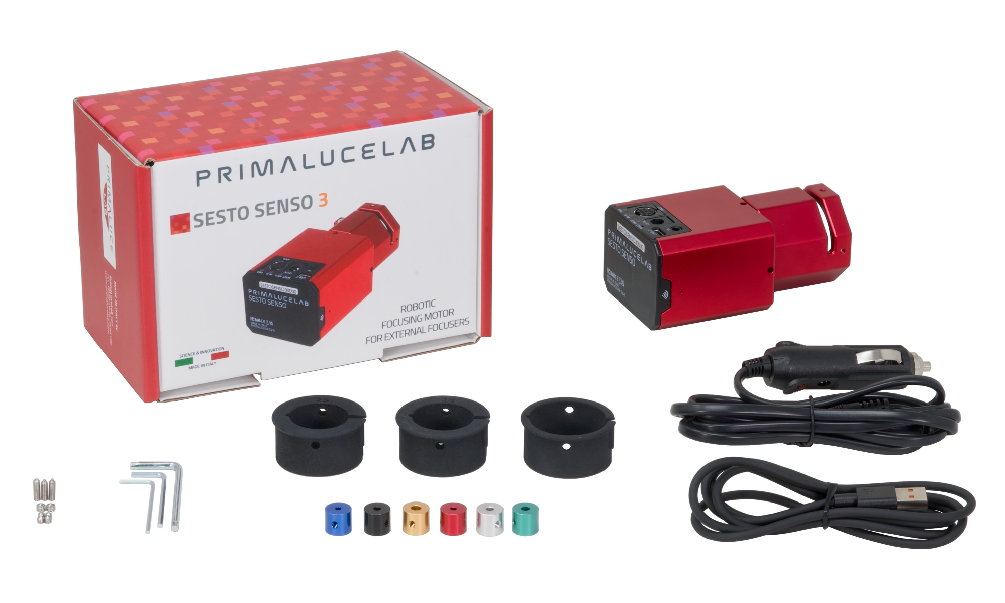 SESTO SENSO 3 robotic focusing motor for external focusers - packing list