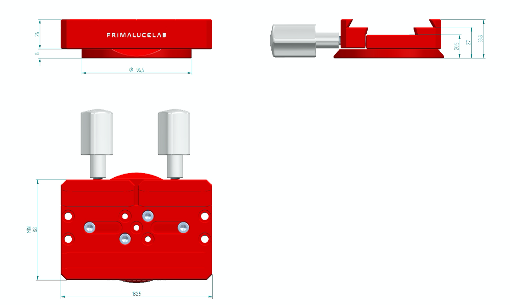 Big dovetail clamp Vixen+Losmandy PLUS for AZ-EQ5