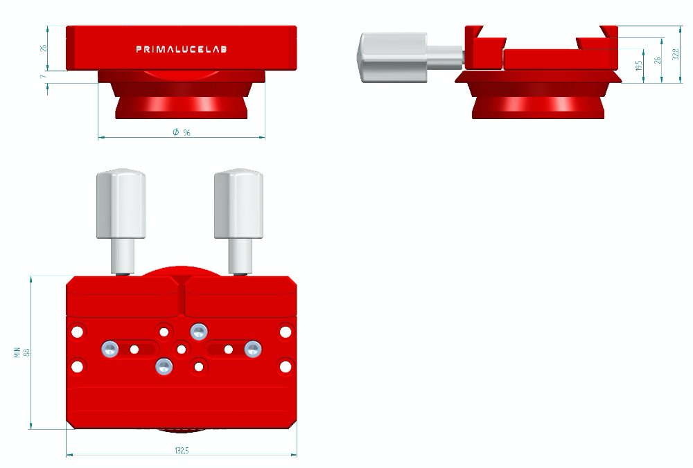 Big Dovetail Clamp Vixen+Losmandy PLUS for EQ6