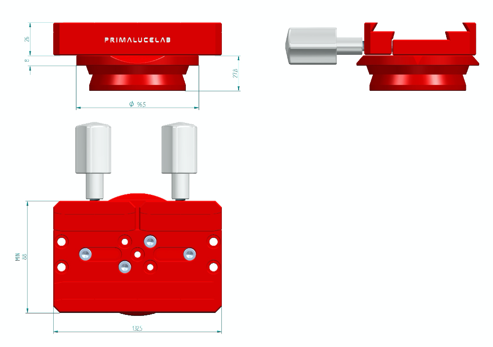 Big dovetail clamp Vixen+Losmandy PLUS for HEQ5