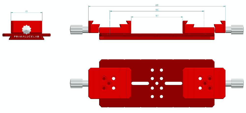 Piastra doppia Losmandy 240mm PLUS