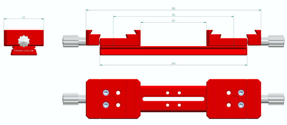 Side by side Vixen plate 240mm PLUS