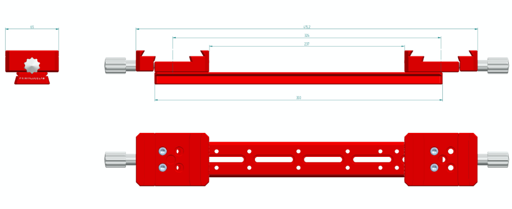 Piastra doppia Vixen 350mm PLUS